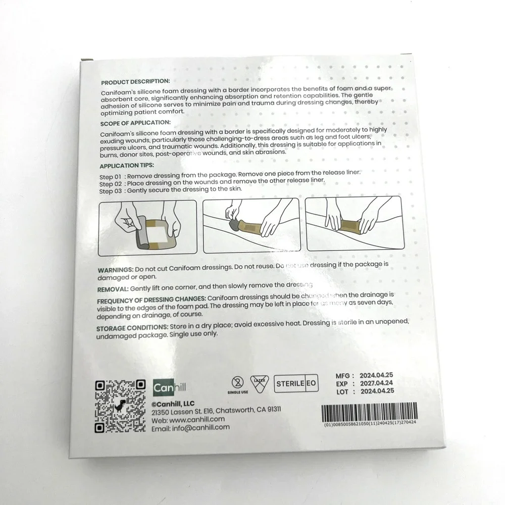 Silicone Foam Dressing with Border 6